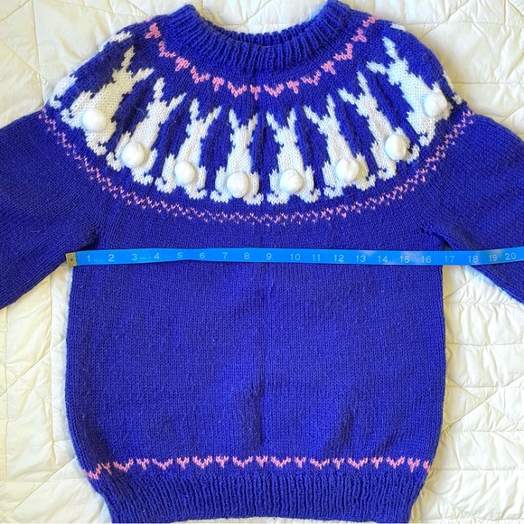 Vintage Handmade Bunny Sweater - Picture 3 of 6